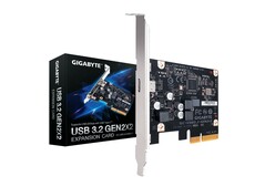 Mit zwei USB 3.1 Gen 2 Kanälen erreicht die Erweiterungskarte die doppelte Geschwindigkeit. (Bild: Gigabyte)
