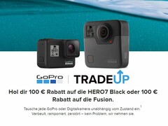 GoPro wirbt nun auch in Europa mit seinem Altgeräte-Eintauschprogramm namens TradeUp.