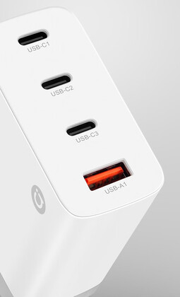 Die Anschlussmöglichkeiten am neuen Asus-Netzteil