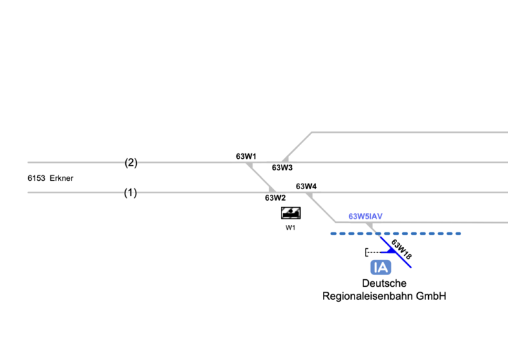 Abzweig zur Tesla-Fabrik. (Bild: DB Netz)