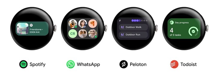 Google Wear OS 7 führt Widgets ein, die stark an Android-Widgets erinnern.