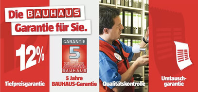 Tiefpreisgarantie bei Bauhaus (Bildquelle: Bauhaus)
