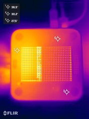 Asus ExpertCenter PN54 beim Stresstest (Unterseite)