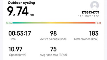GNSS-Testfahrt Redmi Watch 2 Lite