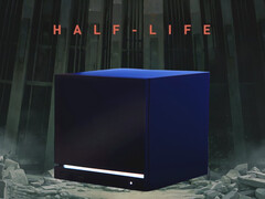 Im Bild: Steam Machine auf Half-Life: Alyx Hintergrund.