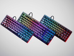 Zweimal kompakt, einmal fast voll: HP bringt drei neue HyperX-Tastaturen (Bildquelle: HP)
