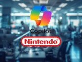 Ein Büro mit Microsoft Copilot und Nintendo Logos