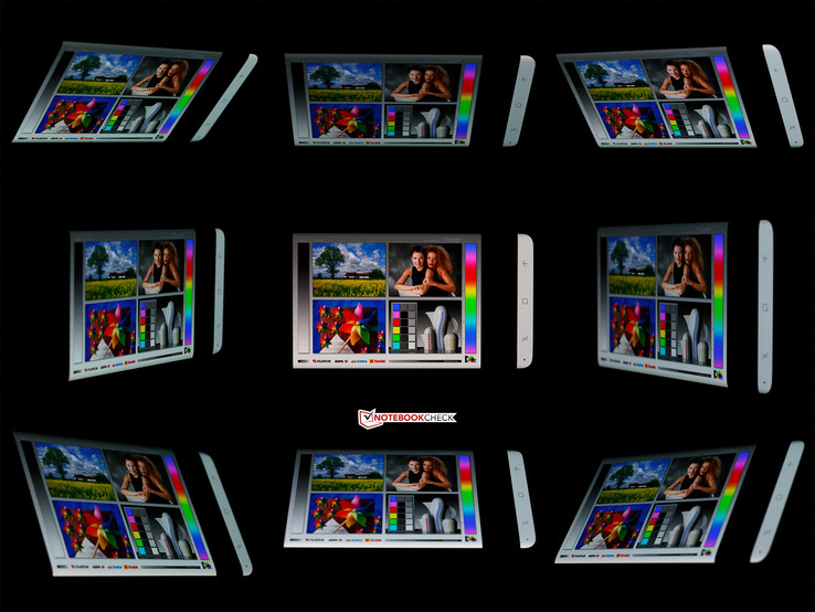 Blickwinkelstabilität des Samsung Galaxy S9 Plus