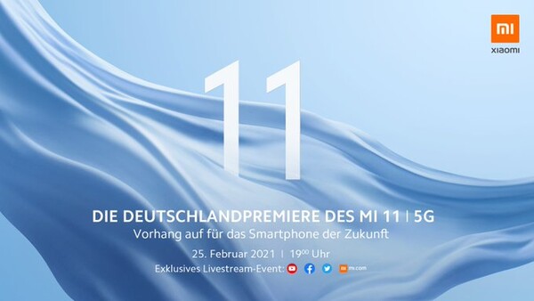 Deutschlandpremiere des Mi 11 im Livestream.