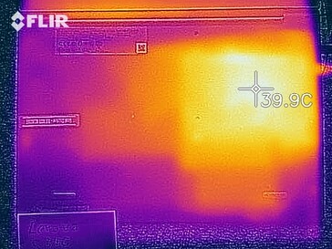 Wärmeentwicklung Unterseite (Last)