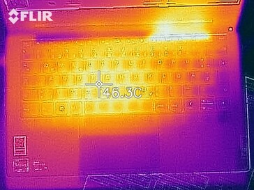 Wärmeentwicklung Oberseite (Last)