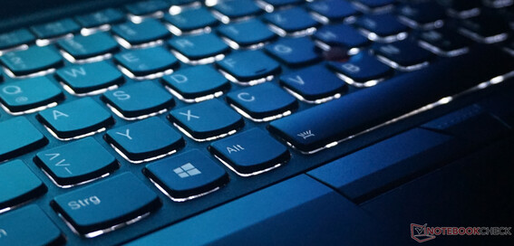 1,8-mm-Hub bei der ThinkPad Tastatur