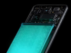 Das Find X8 Pro hatte bereits einen ziemlich großen Akku, gemessen an den Abmessungen des Handys (Bildquelle: Oppo - bearbeitet)