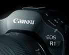 Eine Nahaufnahme der Canon EOS R1. 