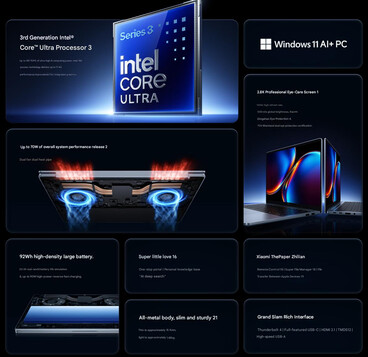 Spezifikationen des Redmi Book Pro 14 2026 (maschinell übersetzt)