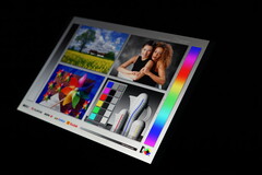 Die Blickwinkel sind wie für IPS-Displays üblich sehr gut aber nicht auf Niveau eines OLED-Panels