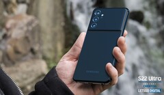 Ein Konzeptvideo des Concept Creators zeigt ein Samsung Galaxy S22 Ultra, wie es wohl nie Realität wird. (Bild: LetsGoDigital)