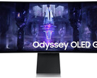 Der 34 Zoll große WQHD-Gaming-Monitor Samsung Odyssey G8 setzt auf ein modernes QD-OLED-Panel (Bild: Samsung)