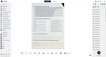 Verarbeitung der gescannten Dateien in der Software von CZUR.