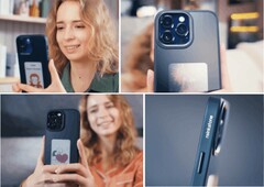 Das Reink Case C1 packt ein kleines E-Ink-Zweitdisplay auf die Rückseite eines iPhone. (Bild: Reink Stone)