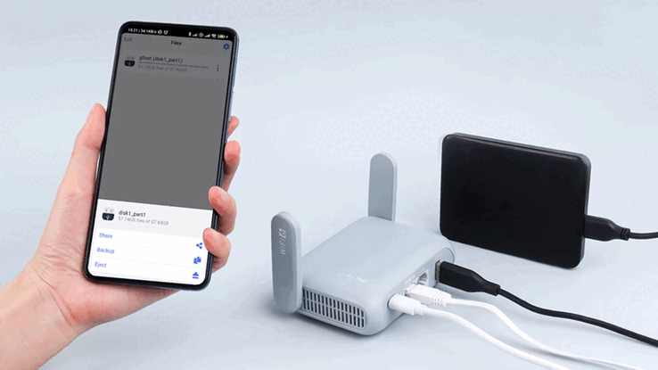Durch USB sogar als Mini-NAS einsetzbar