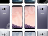 Das Galaxy S8 und S8+ in den Farben Black Sky, Orchid Grey und Arctic Silver.