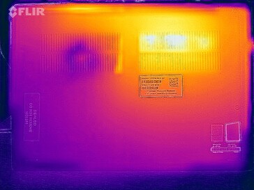 Temperaturverteilung Stresstest (Unterseite)
