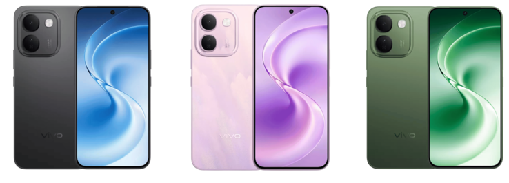Das Vivo V80 Lite in 3 Farbvarianten