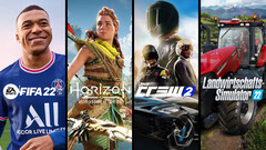 Spielecharts: FIFA 22, Horizon Forbidden West, The Crew 2 und Landwirtschafts-Simulator 22 räumen ab.