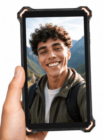 Das robuste Tablet „AGM PAD P3“ von vorne gesehen