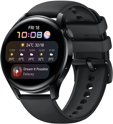 Die Huawei Watch 3 in Schwarz (Bild: Amazon)