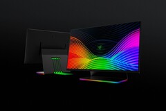 Der Standfuß des Razer Raptor ist ein echtes Design-Highlight, das wohl nicht ganz unschuldig am normalerweise teuren Preis ist. (Bild: Razer)