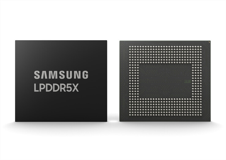 Samsungs LPDDR5X-Arbeitsspeicher ist 33 Prozent schneller und 20 Prozent sparsamer im Vergleich zu LPDDR5. (Bild: Samsung)