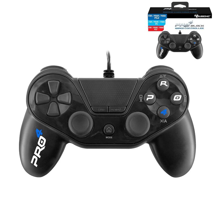 Subsonics Pro4 Wired Controller für die PlayStation 4 kostet auf Amazon unter 20 Euro. Zum Vergleich: Der originale Dual Shock 4 kostet rund 60 Euro. (Quelle: Amazon )