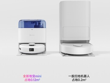 ... und auch die Basisstation ist kompakt (Bildquelle jeweils: Ecovacs)