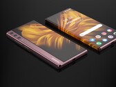 Das Display des Huawei Mate X Rollable bedeckt fast die gesamte Rückseite des Geräts. (Bild: Ts Designer / LetsGoDigital)