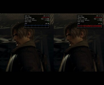 In Resident Evil 4 zeigt sich der FPS-Unterschied zwischen dem iPhone 18 Pro Max und dem iPhone 17 Pro Max.