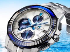 Die Uhr Casio Oceanus Manta OCWS6000PB7A ist jetzt in den USA erhältlich. (Bildquelle: Casio)