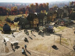 Eine Stadt in Manor Lords. (Bildquelle: Salvic Magic)