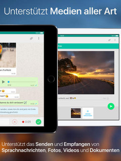 &quot;App for WhatsApp&quot; bringt den Messenger bequem aufs iPad. (Foto: Bastian Rössler)