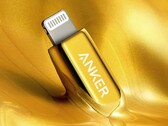 Wem Apples weißes Lightning-Kabel zu langweilig ist, dem bietet Anker jetzt eines mit vergoldeten Steckern an. (Bild: Anker)