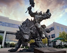 Die berüchtigte Ork-Statue vor dem Blizzard-Hauptquartier wirkt ebenso verärgert wie viele Mitarbeiter. (Bild: Blizzard)