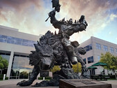 Die berüchtigte Ork-Statue vor dem Blizzard-Hauptquartier wirkt ebenso verärgert wie viele Mitarbeiter. (Bild: Blizzard)