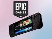 Epic Games Logo und das Valve Steam Deck