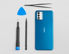 HMD Global bietet schon zum Launch Ersatzteile und Reparatur-Kits für das Nokia G22 über iFixit an. (Bild: HMD Global)