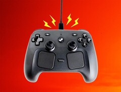 Der Steam Controller kann durch den Vibrations-Motor über eine Tischplatte 