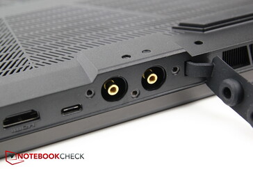 Der Anschluss am Neo für das XMG Oasis