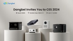 Dangbei nutzt die CES zur Präsentation diverser Produkte, darunter auch einiger Neuheiten. (Bild: Dangbei)