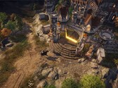Eine Festung in Disciples Liberation, das auf Steam aktuell deutlich rabattiert ist