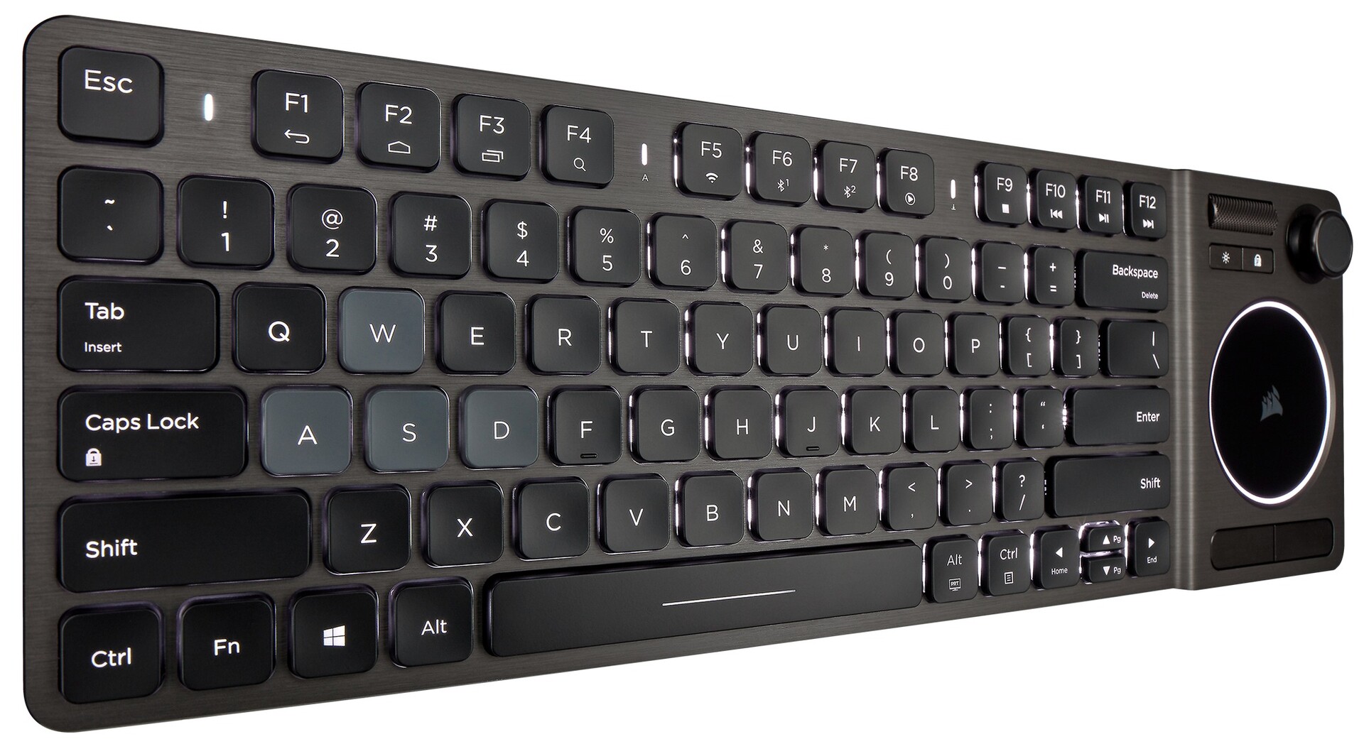 Corsair K83 Wireless Entertainment Keyboard mit Joystick und Touchpad